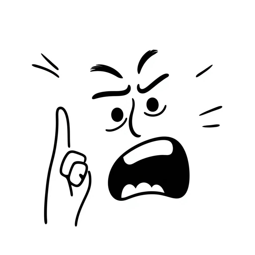 angry face with middle finger emoji