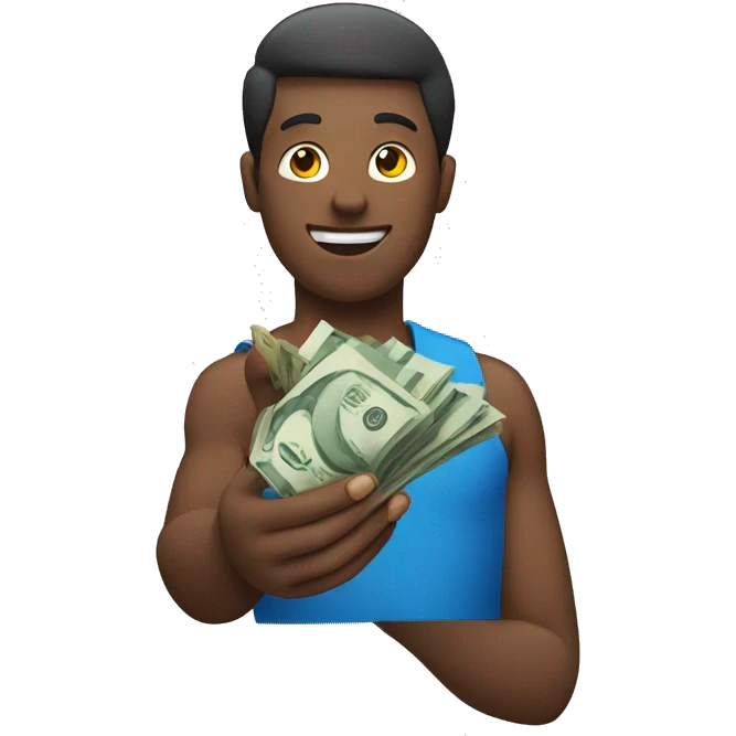 person having money in the hand emoji