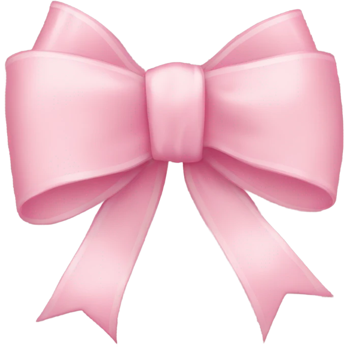 light pink ribbon bow emoji