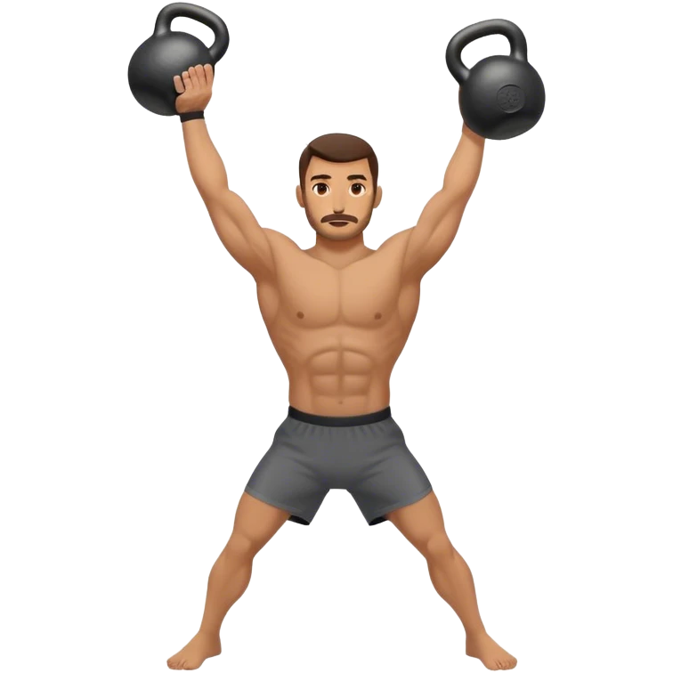 man Kettlebell Exercises emoji