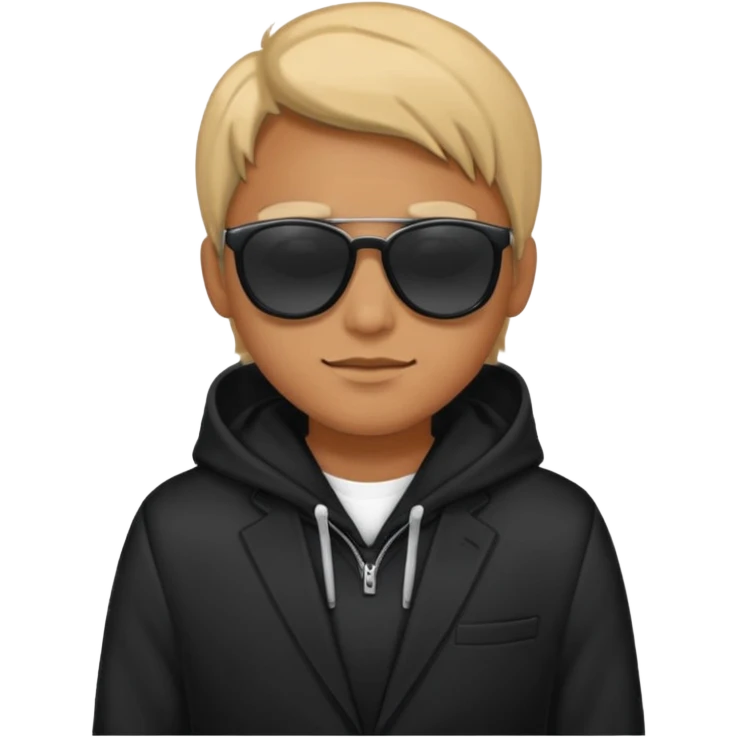 hoodie, sunglasses, suit emoji