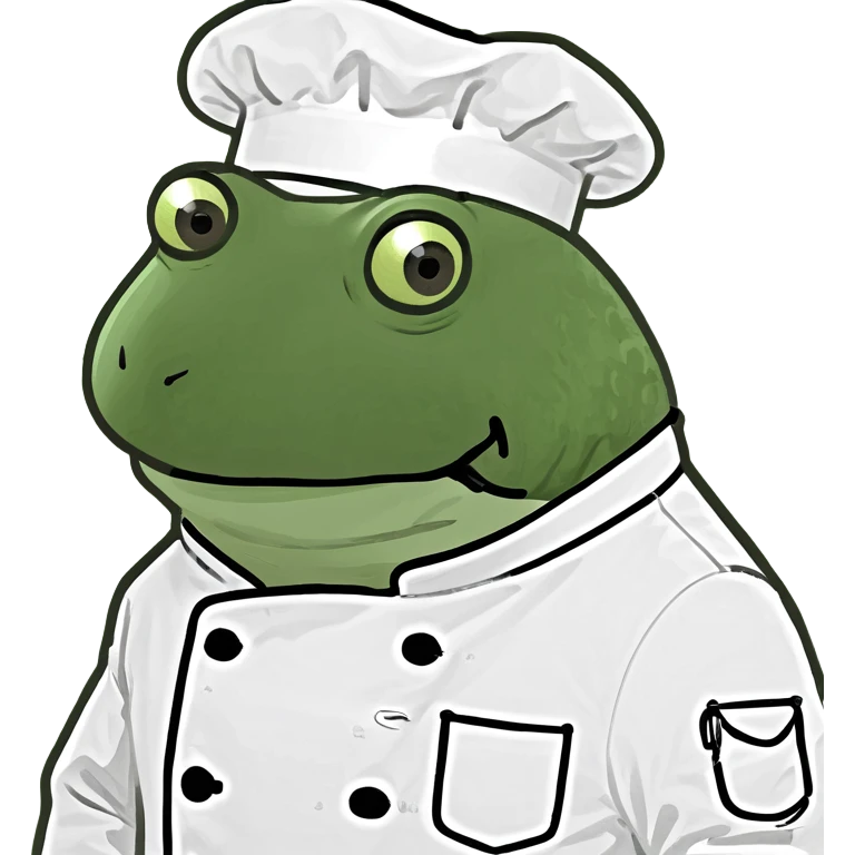 bufo in a chef coat emoji