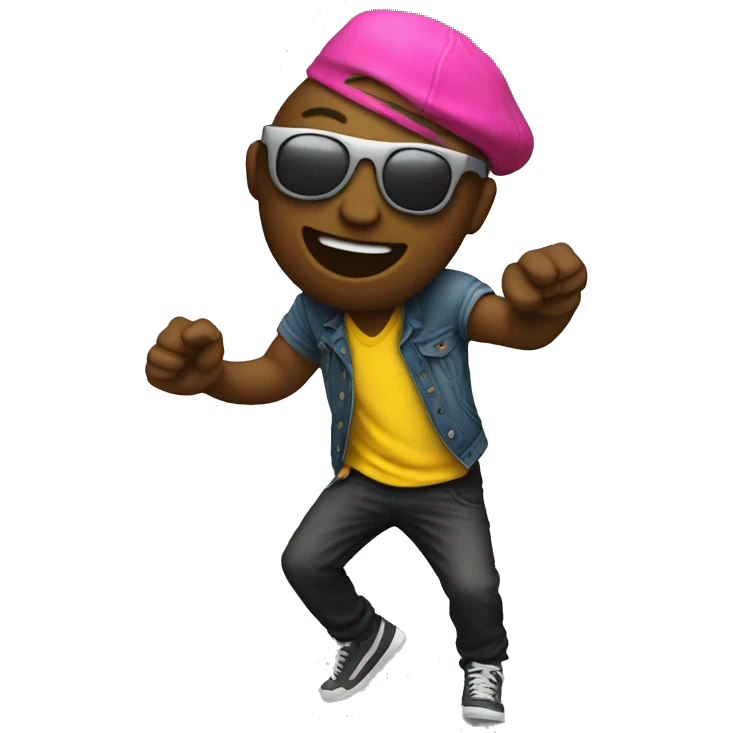 Raver dancing emoji