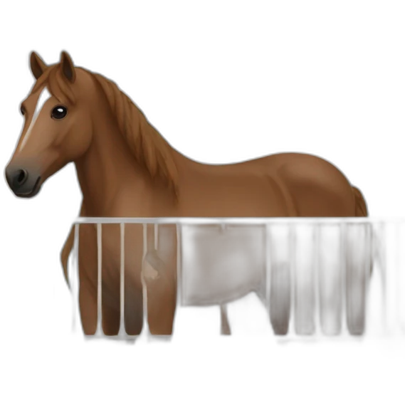 Horse on a balcony (juan) emoji