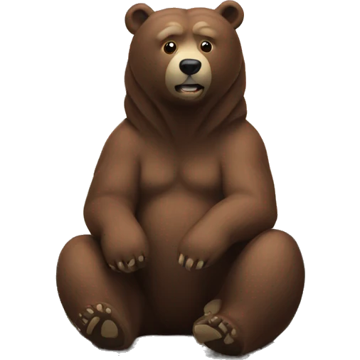 Kola bear on top of a mountain  emoji