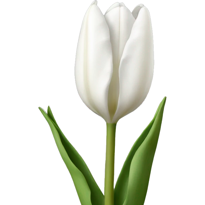 Tulipanes blancos  emoji