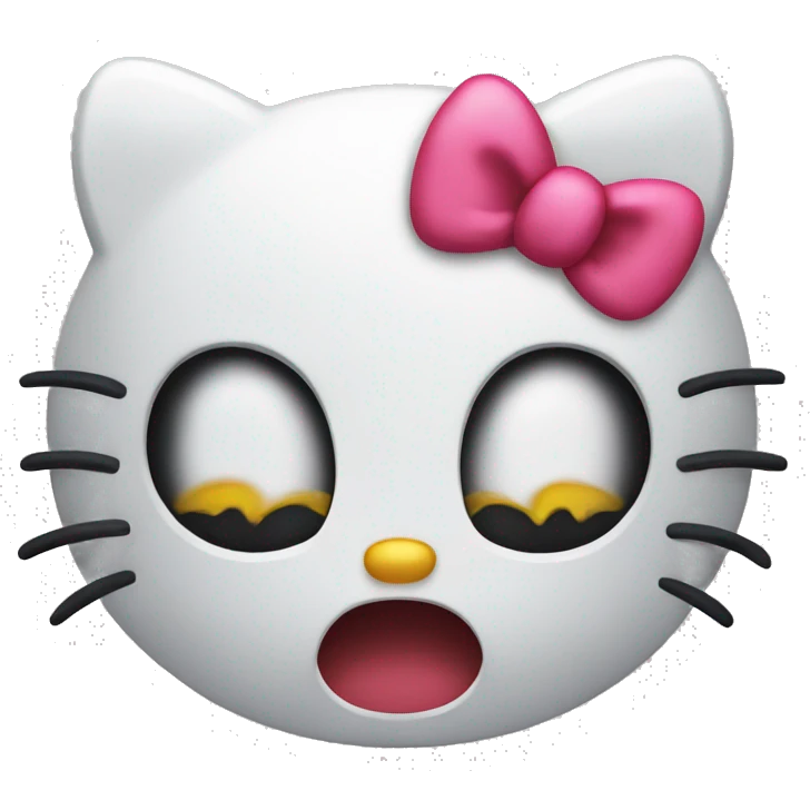 Angry hello kitty face  emoji