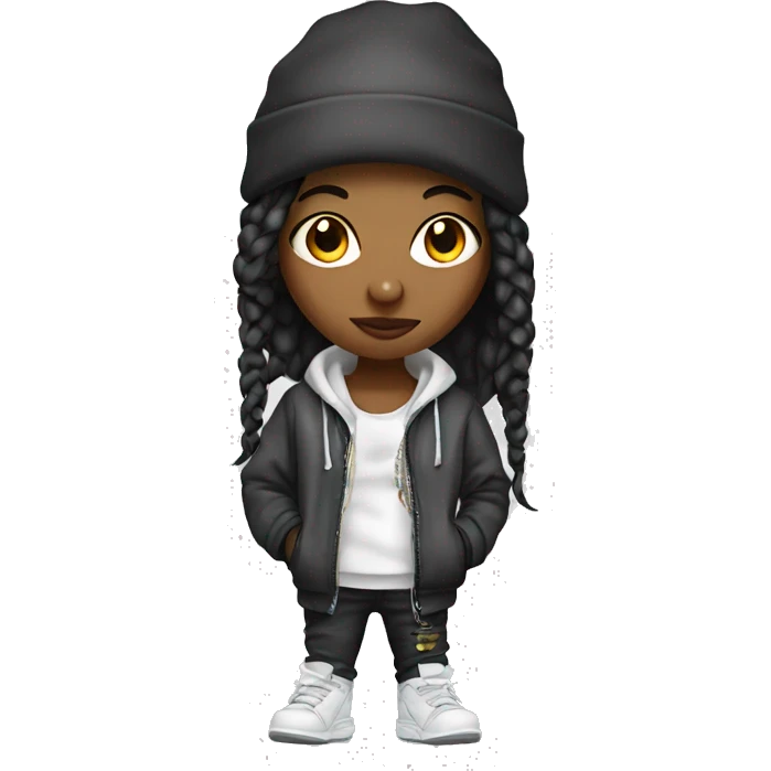 hip-hop girl emoji
