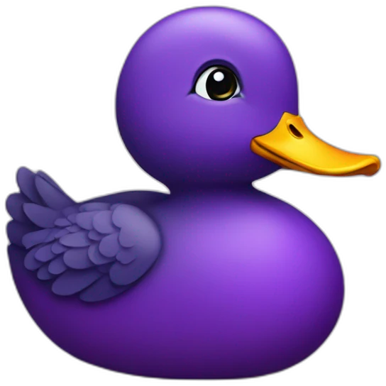 purple duck emoji
