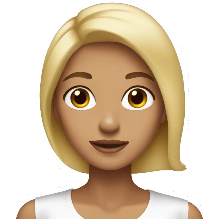 Girl serving breakfast tan skin blonde hair emoji