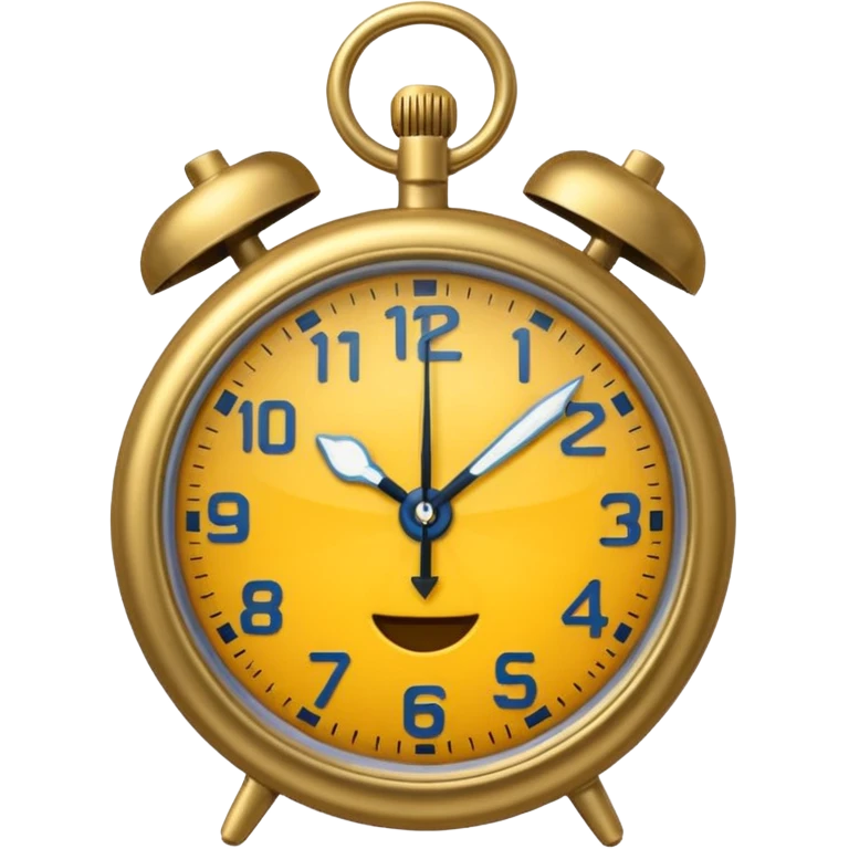 Un reloj sonando al estilo andrez garza emoji