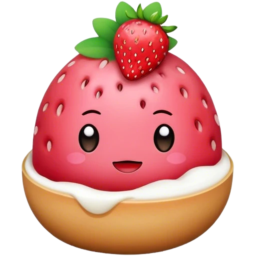 Starbucks Strawberry Mochi emoji