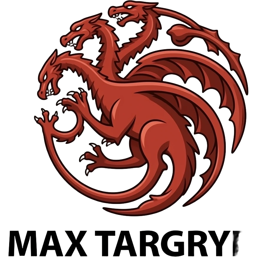 Targaryen symbol and a name MAX TARGARYEN emoji