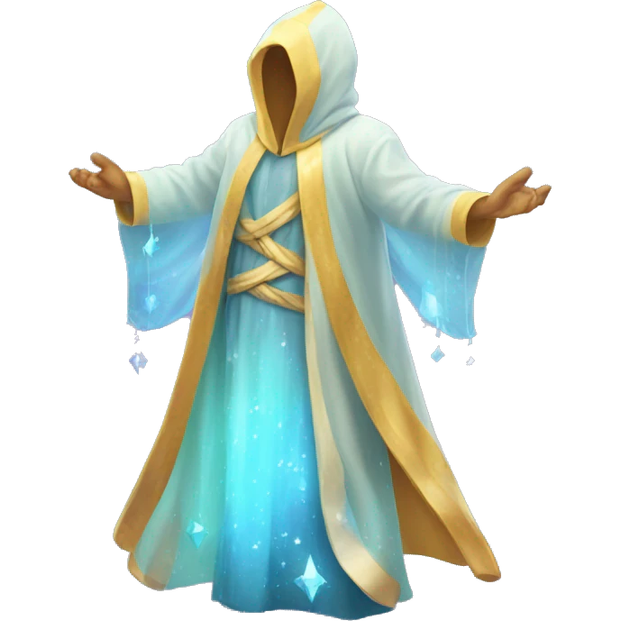 empty crystal magical robes emoji