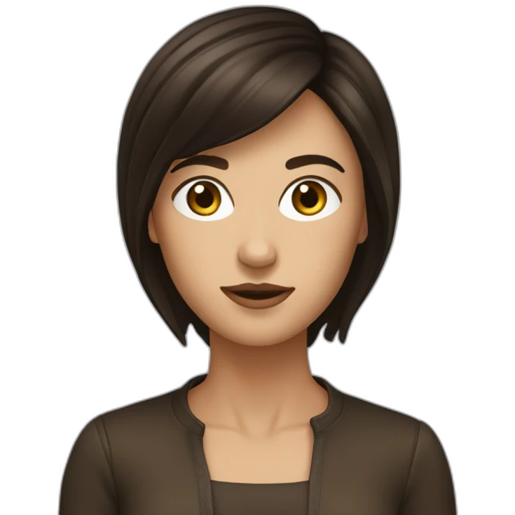 Brunette tennager emoji