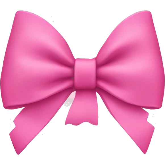 Pink bow  emoji