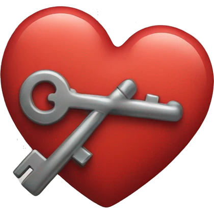 Heart with key emoji