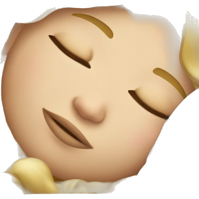Blond girl sleeping emoji