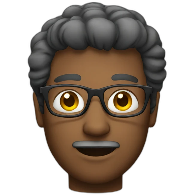 Man with glasses emoji