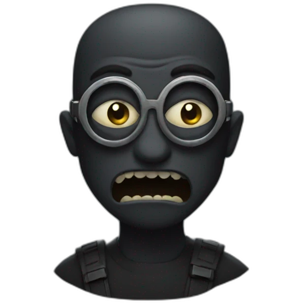 A dark minion emoji