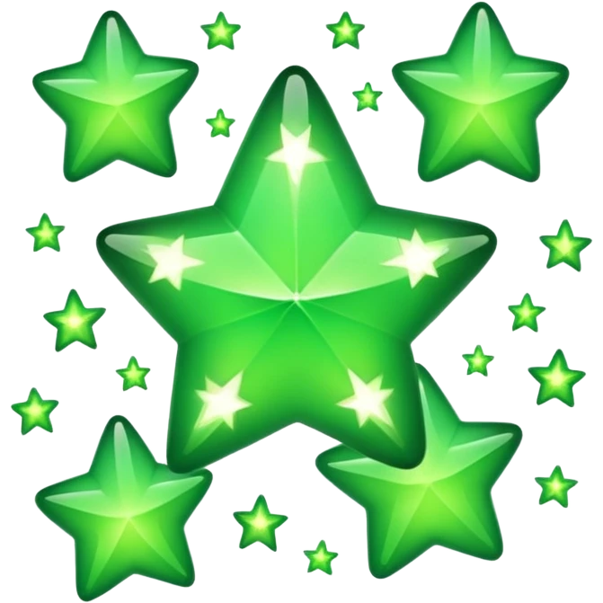 estrelas verdes emoji