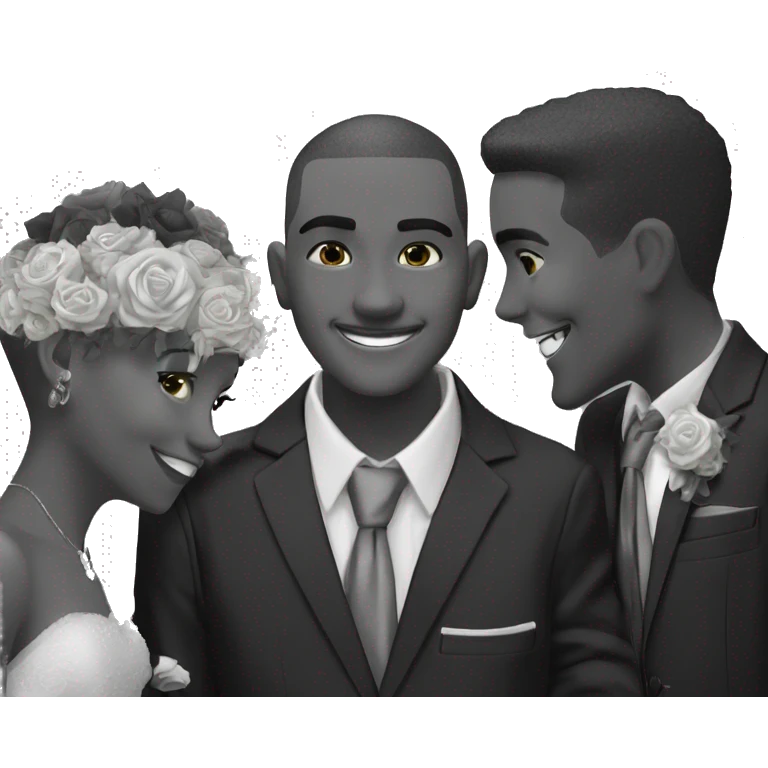 two boys wedding day joy emoji