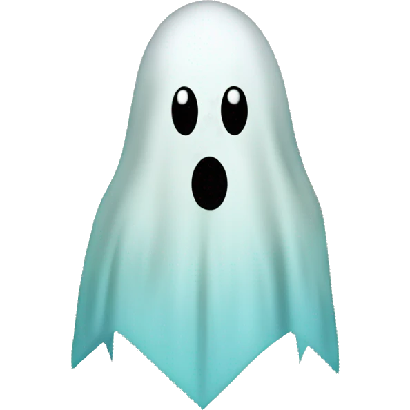 a ghost in a arrow shape emoji