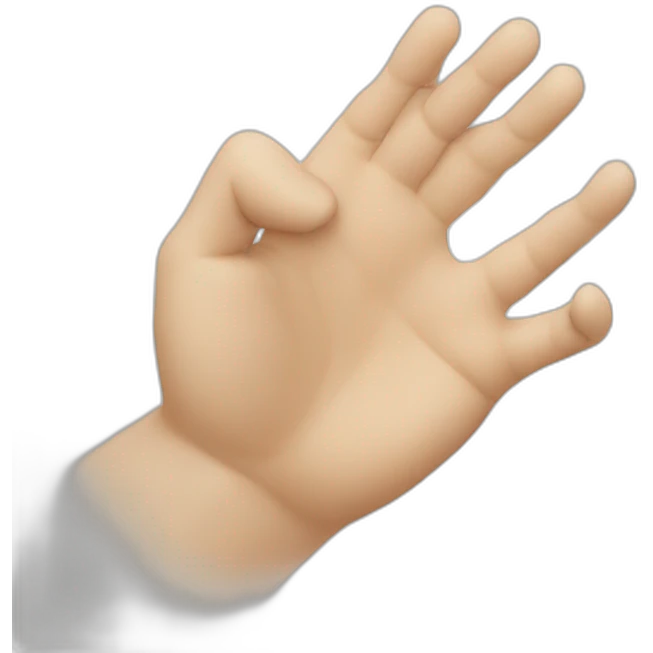 hand squashing emoji