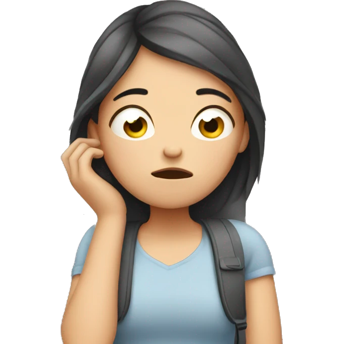 Tired girl emoji