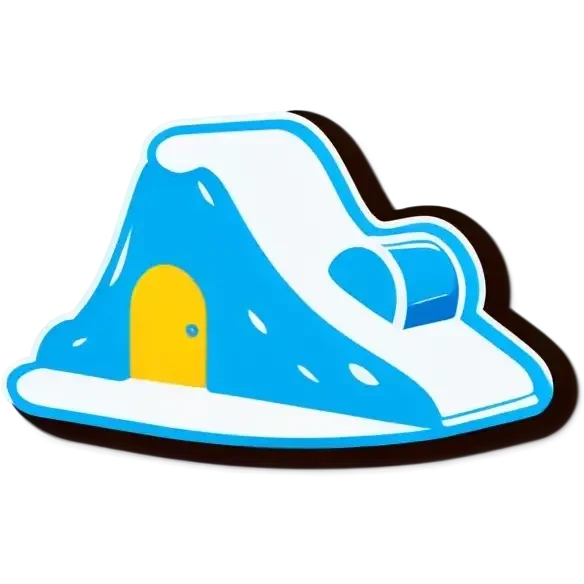 Ice Iglo Hotel mit Rutsche emoji