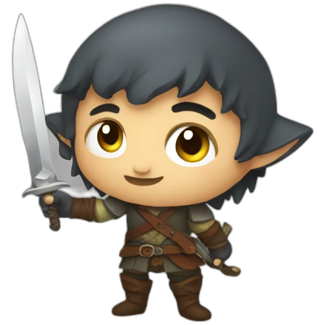 halfling rogue with dagger emoji