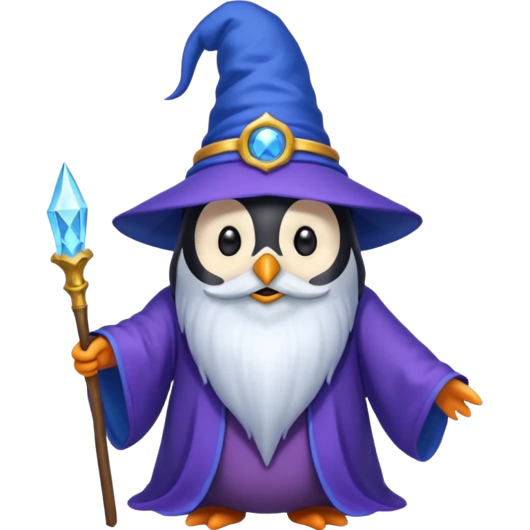 Penguin Wizard emoji