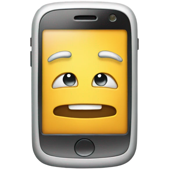 the cell phone smiles emoji