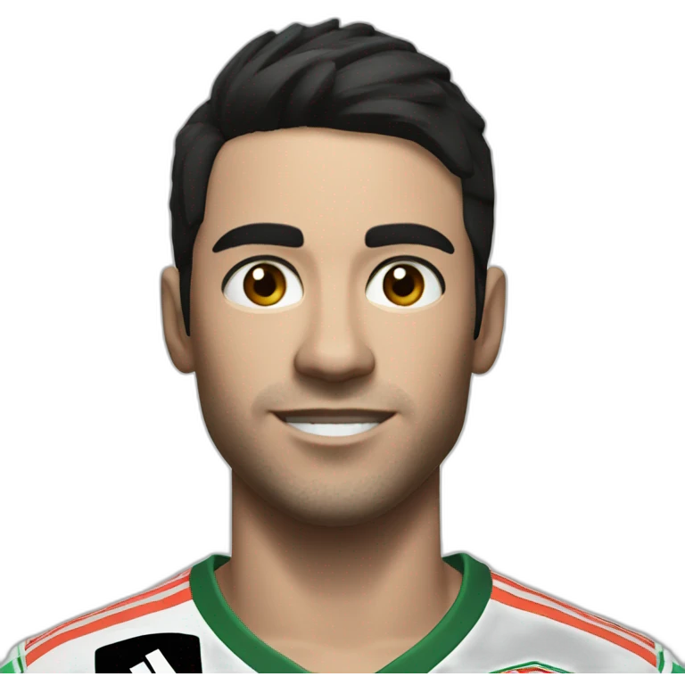 FIFA player with black hair and white skin, brown eyes with a gamepad in his hands emoji