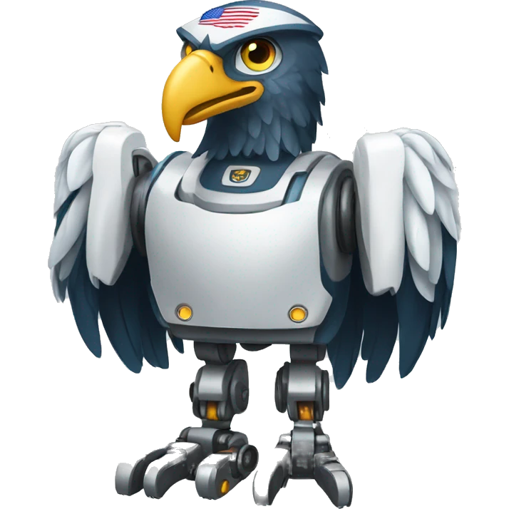 robot eagle usa  emoji