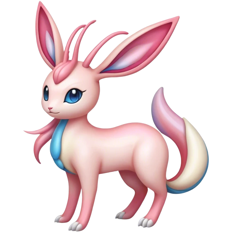 Colorful Sylveon-Milotic-hybrid emoji