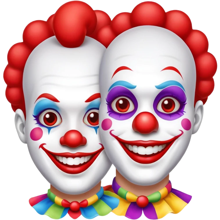 two clowns emoji