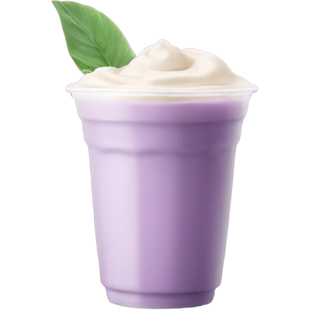 Taro milk tea no boba emoji
