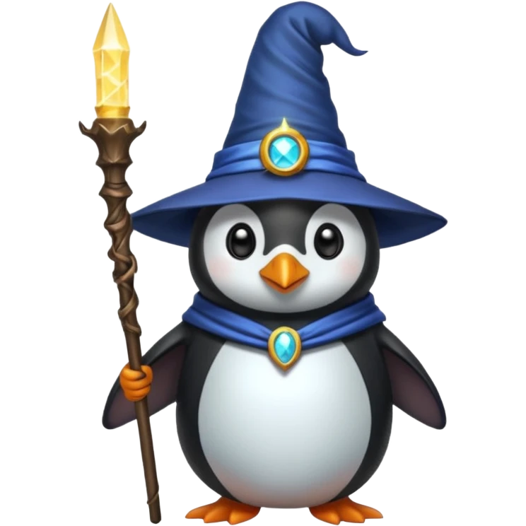 Penguin Wizard emoji
