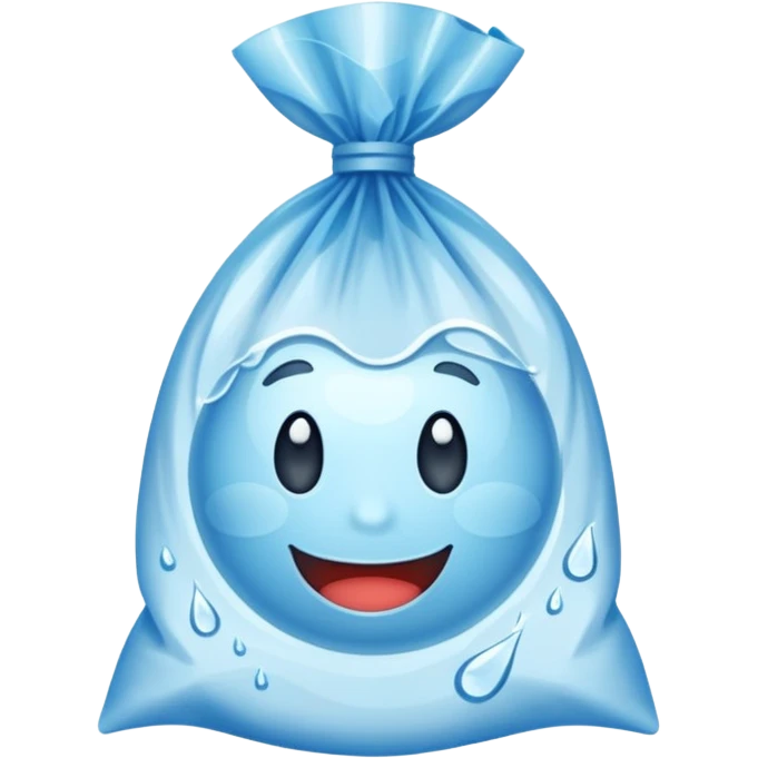plastik kresek isi air emoji