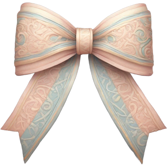 Aesthetic bow  emoji