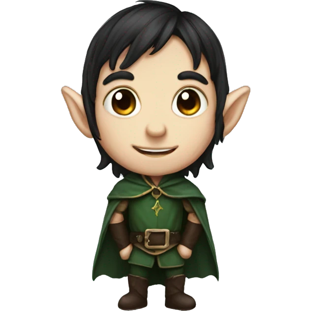 dark hair male elf fantasy emoji