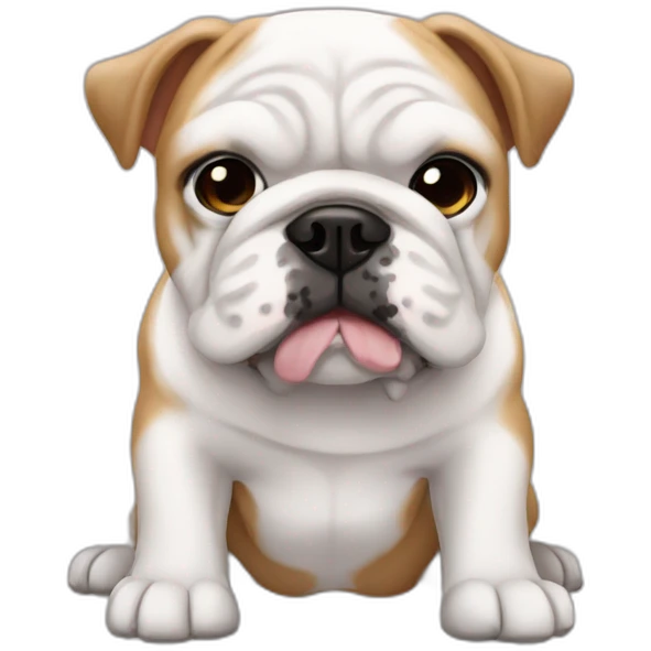 Bulldog ingles collar pinchos emoji
