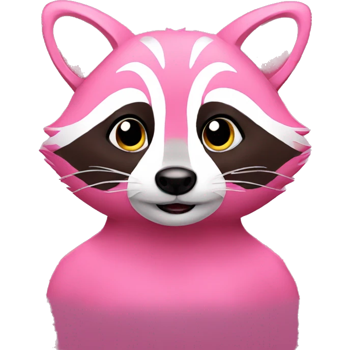 Pink Raccoon emoji