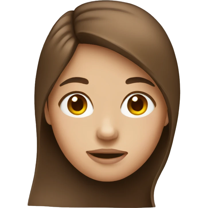 Girl with  Brown hair emoji