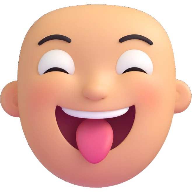 laughing face, wide open mouth, eyes closed emoji