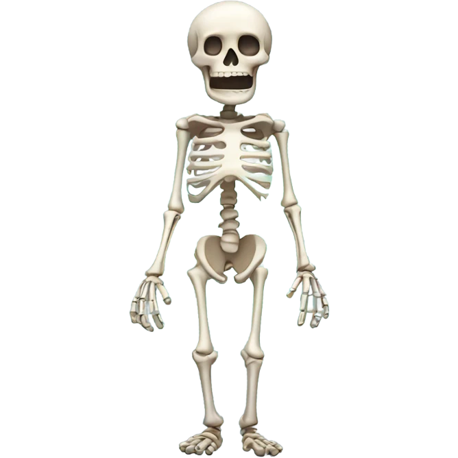 Confused skeleton  emoji