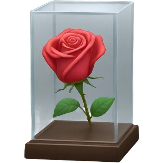 Rose in a glass case emoji
