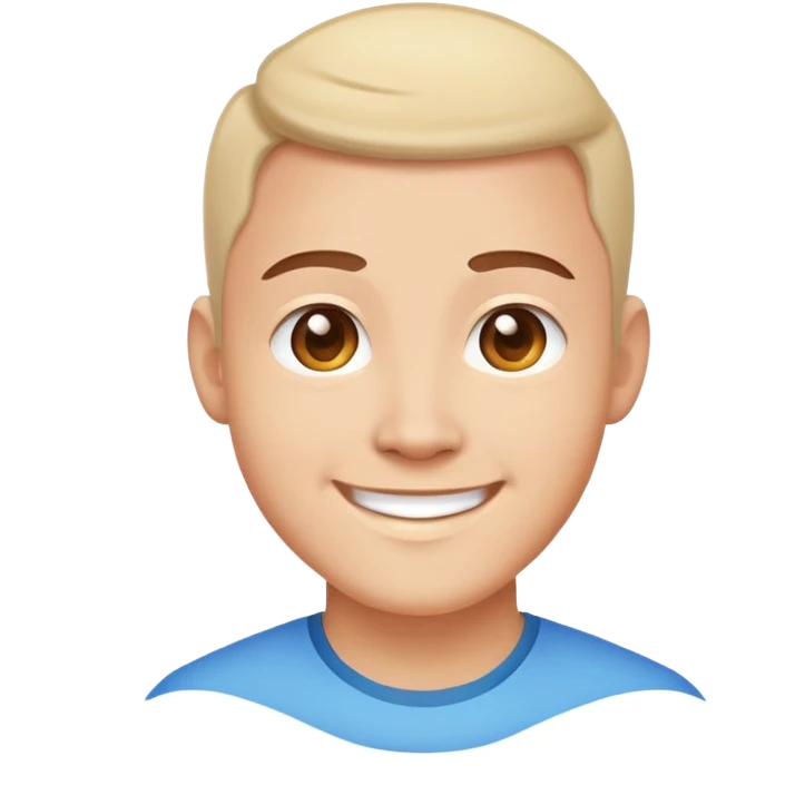 friendly person avatar smiling emoji