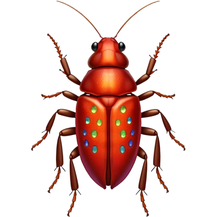 red bedazzled cockroach emoji